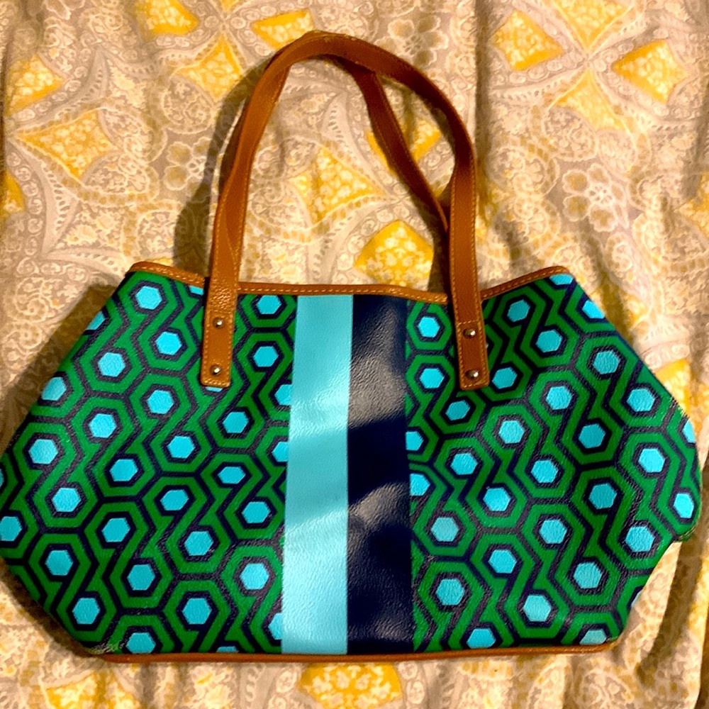 Nine West purse green n blue